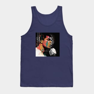 Muhammad Ali illustration artwork Tank Top